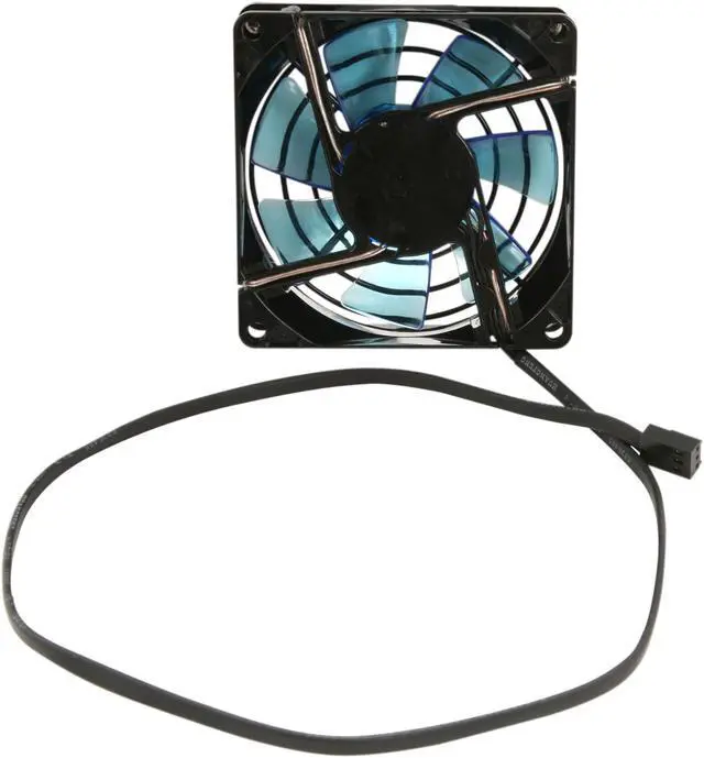 Alt view image 3 of 4 - APEVIA CF8SL-BBL 80mm Blue LED Case Fan w/Grill