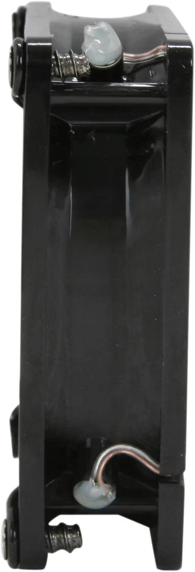 Alt view image 3 of 5 - APEVIA CF8SL-BGN 80mm Green LED Case Fan w/Grill