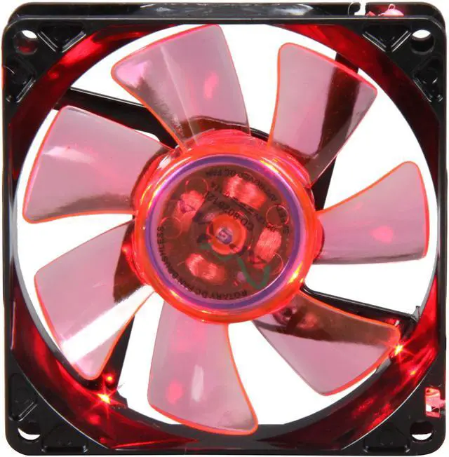 Main image of APEVIA CF8SL-BRD 80mm Red LED Case Fan w/Grill