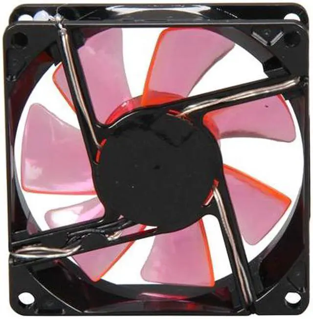 Alt view image 3 of 4 - APEVIA CF8SL-BRD 80mm Red LED Case Fan w/Grill