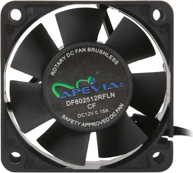 Alt view image 2 of 5 - APEVIA CF6025S 60mm Case Fan
