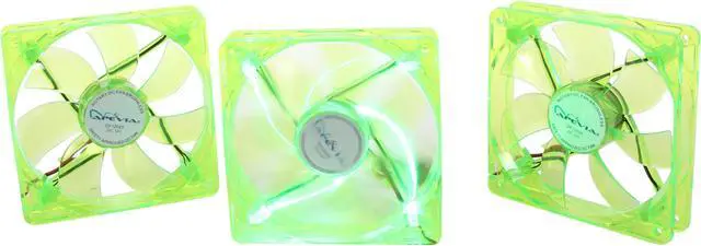 Main image of APEVIA CF312SL-UGN Green LED 120mm UV Cooling Fan 3 in 1 pack