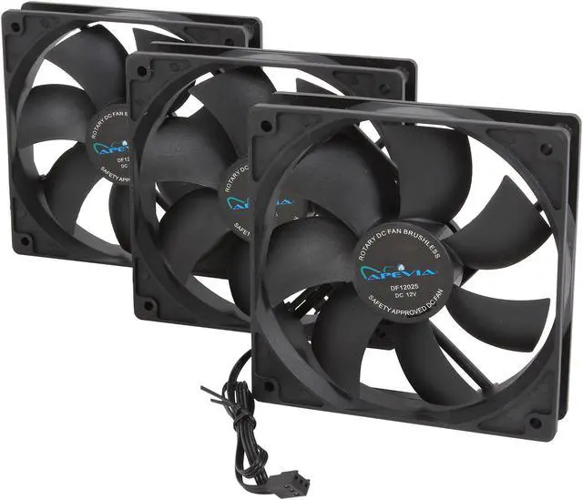 Main image of APEVIA CF312S-BK Case Fan (3-pk)