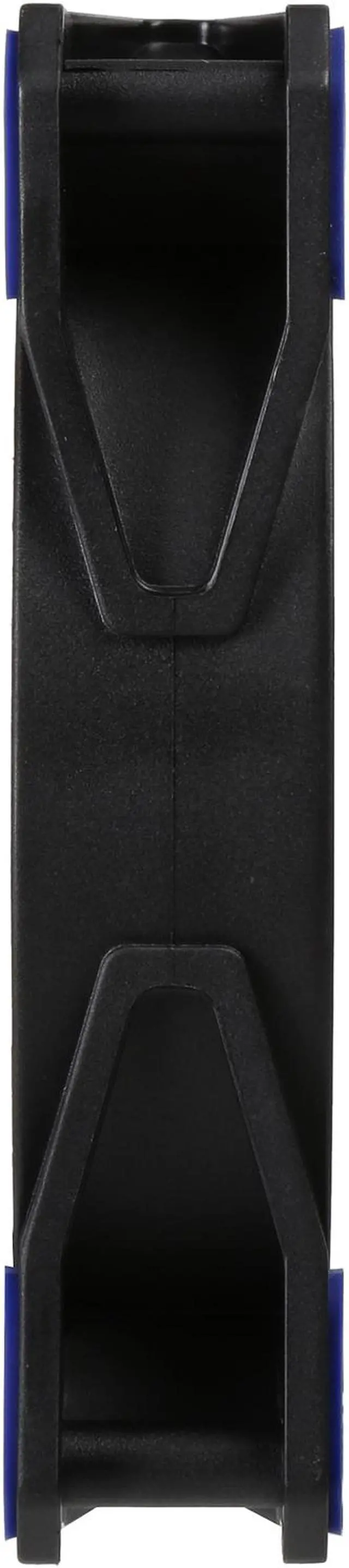 Alt view image 3 of 5 - APEVIA AF512L-SBL 120mm Blue LED Ultra Silent Case Fan w/ 15 LEDs & Anti-Vibration Rubber Pads (5-pk)