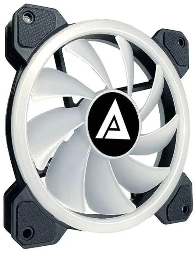 Alt view image 2 of 3 - Apevia Twilight TL412L-RGB - 120mm Dual-Ring RGB Color-Changing LED Case Fan