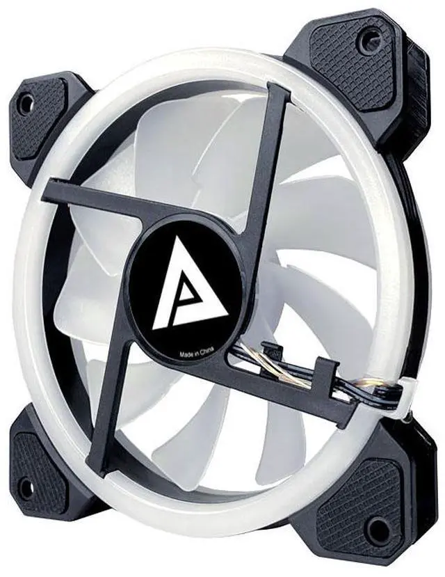 Alt view image 3 of 3 - Apevia Twilight TL412L-RGB - 120mm Dual-Ring RGB Color-Changing LED Case Fan
