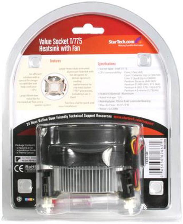 Alt view image 5 of 5 - StarTech.com 95mm Socket T 775 CPU Cooler Fan with Heatsink Cooling FAN775E (Black)
