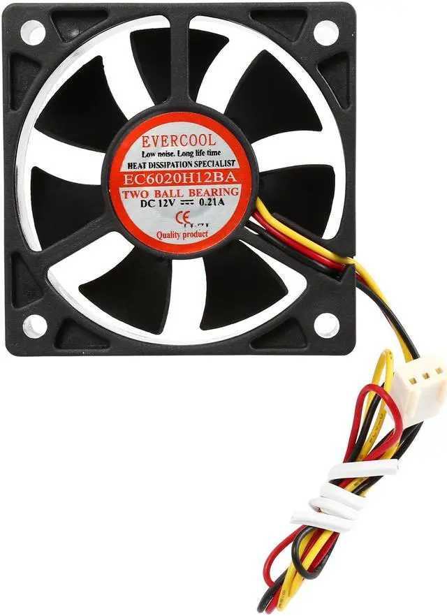 Alt view image 4 of 5 - StarTech.com 60x20mm Replacement Ball Bearing Computer Case Fan with TX3 Connector FAN6X2TX3 (Black)