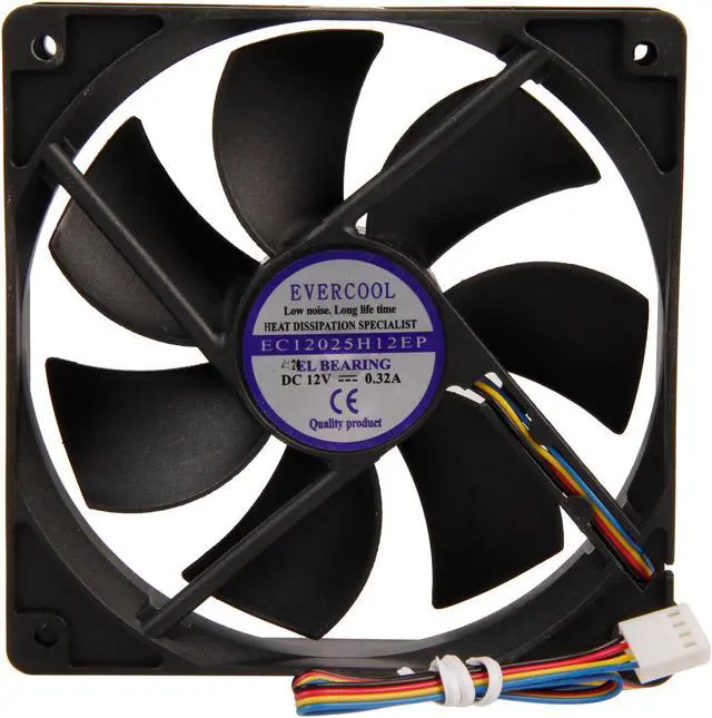 Alt view image 3 of 5 - StarTech.com 120x25mm Computer Case Fan with PWM - Pulse Width Modulation Connector - Black (FAN12025PWM)