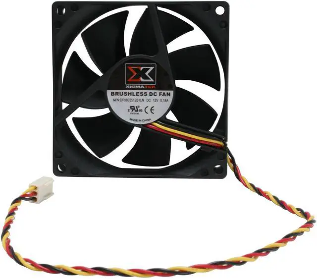 Alt view image 3 of 5 - XIGMATEK XSF-F8251 80mm Case Fan PSU Molex Adapter/extender included