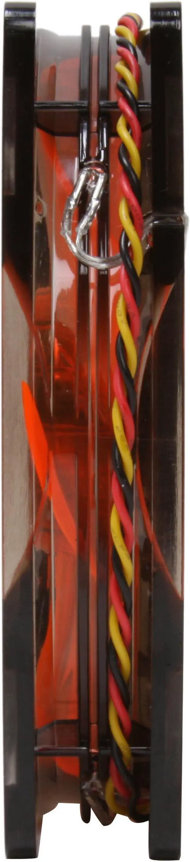 Alt view image 3 of 8 - XIGMATEK FCB (Fluid Circulative Bearing) XLF-F1253 120mm 4 white LED Orange Case Fan  PSU Molex Adapter/extender included