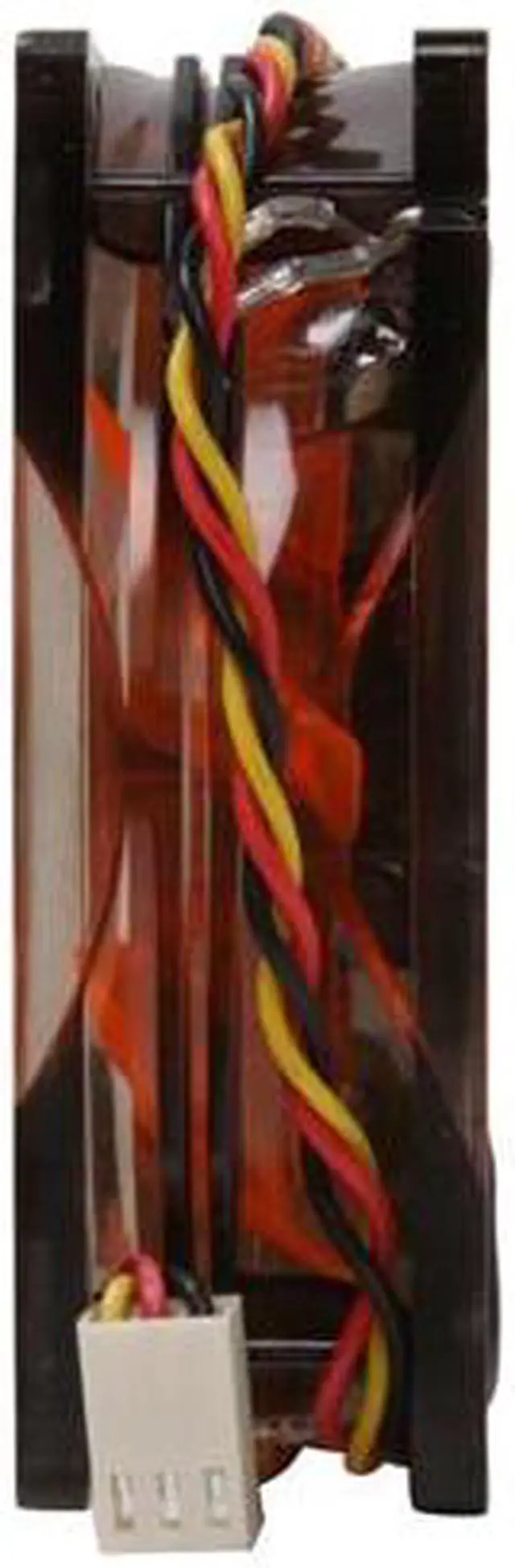 Alt view image 3 of 7 - XIGMATEK FCB (Fluid Circulative Bearing) Cooling System Crystal Series XLF-F8253 80mm LED Orange Case Fan PSU Molex Adapter/extender included