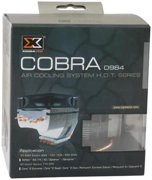 Alt view image 17 of 17 - XIGMATEK cobra - d984 92mm HYPRO Bearing CPU Cooler