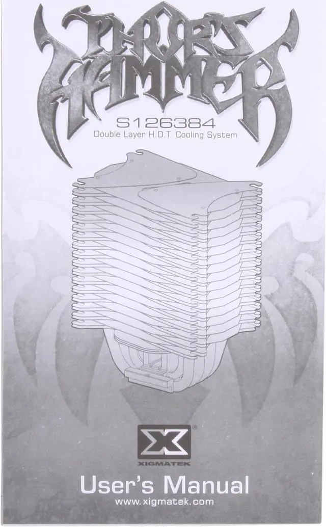 Alt view image 9 of 10 - XIGMATEK Thor's Hammer S126384 W Heat-Pipe Direct Touch CPU Cooler Intel and AMD compatible