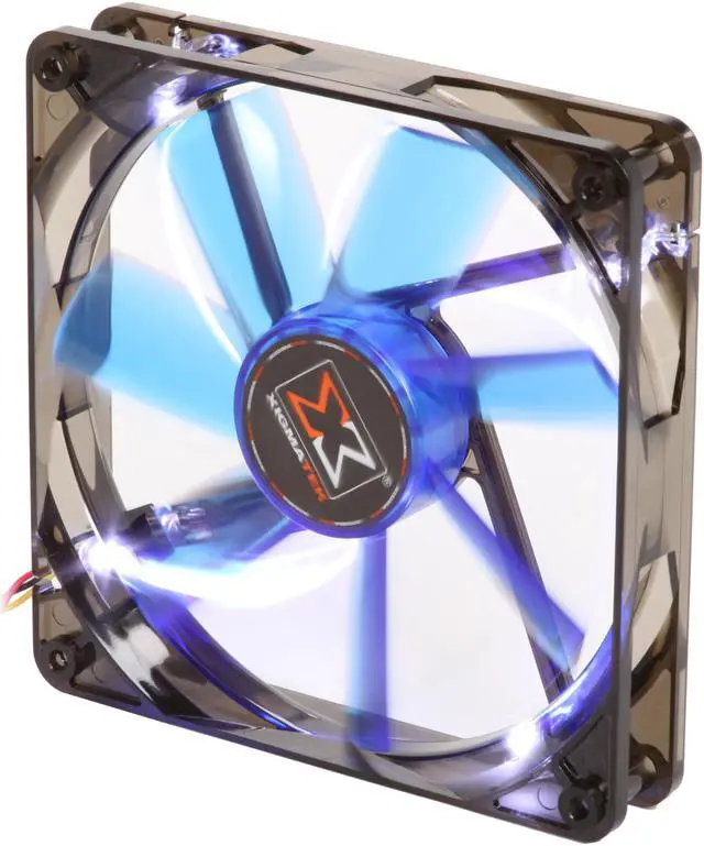 Main image of XIGMATEK FCB (Fluid Circulative Bearing) Cooling System XLF XLF-F1454 140mm LED Blue Case Fan PSU Molex Adapter/extender included