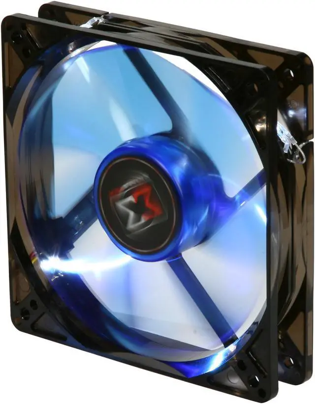 Main image of XIGMATEK FCB (Fluid Circulative Bearing) Cooling System XLF XLF-F1256 120mm LED Blue Case Fan PSU Molex Adapter/extender included