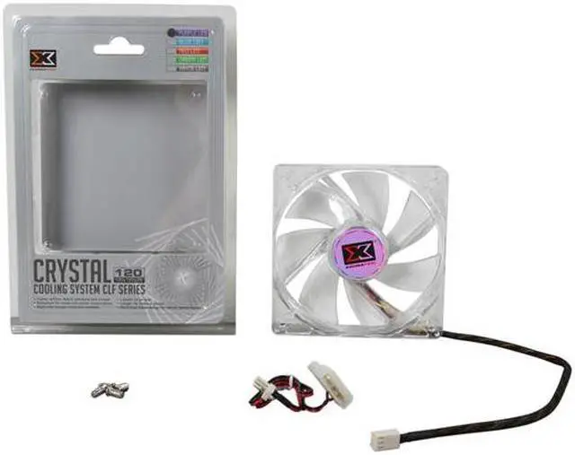 Alt view image 5 of 5 - XIGMATEK FCB (Fluid Circulative Bearing) Cooling System Crystal Series CLF-F1255 120mm Purple LED Case Fan PSU Molex Adapter/extender included