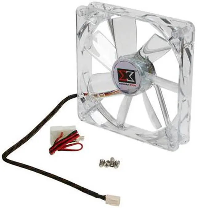 Alt view image 4 of 5 - XIGMATEK FCB (Fluid Circulative Bearing) Cooling System Crystal Series CLF-F1452 140mm Red LED Case Fan PSU Molex Adapter/extender included