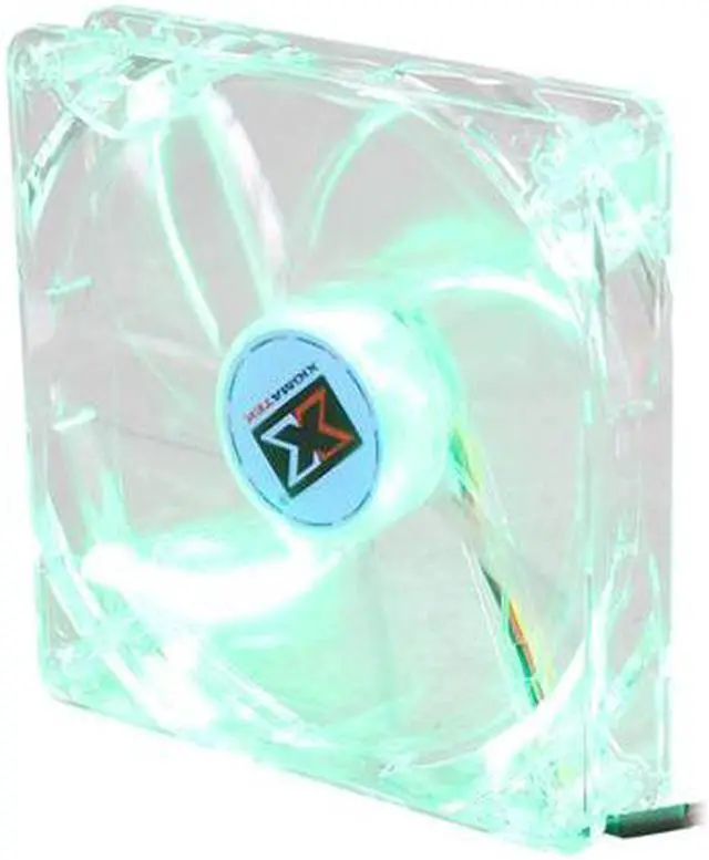 Main image of XIGMATEK FCB (Fluid Circulative Bearing) Cooling System Crystal Series CLF-F1453 140mm Green LED Case Fan PSU Molex Adapter/extender included