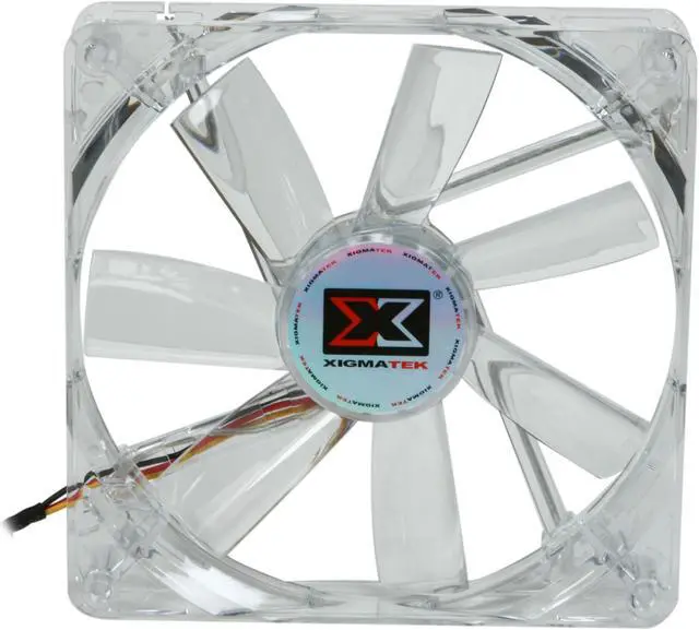 Alt view image 2 of 5 - XIGMATEK FCB (Fluid Circulative Bearing) Cooling System Crystal Series CLF-F1454 140mm White LED Case Fan PSU Molex Adapter/extender included