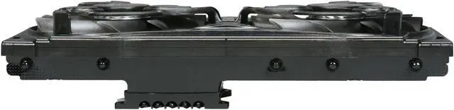 Alt view image 4 of 7 - XIGMATEK Bifost VD1065 HDT VGA Cooler 5 heat pipes twin fans black nickel plated