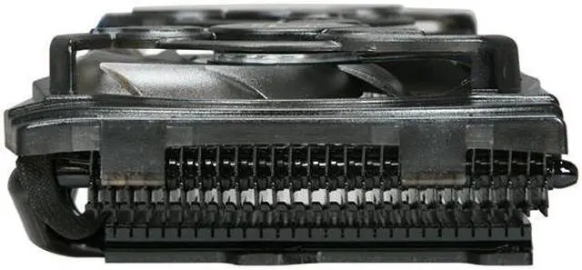 Alt view image 5 of 7 - XIGMATEK Bifost VD1065 HDT VGA Cooler 5 heat pipes twin fans black nickel plated