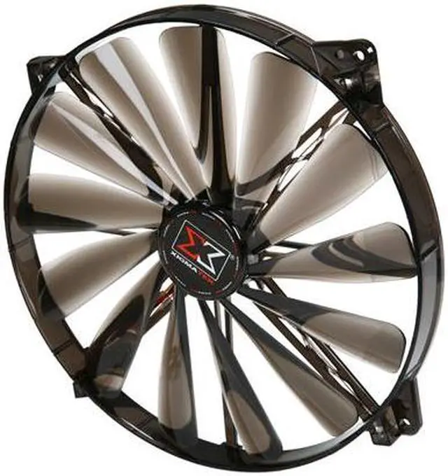 Alt view image 2 of 6 - XIGMATEK FCB (Fluid Circulative Bearing) Cooling System XLF XLF-F2004 200mm White LED Black Case Fan PSU Molex Adapter/extender included