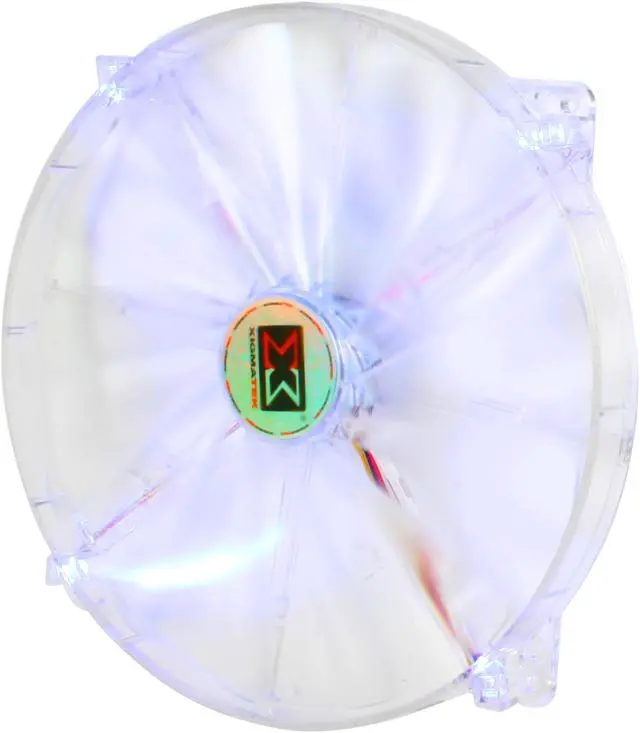 Main image of XIGMATEK FCB (Fluid Circulative Bearing) LED Fan Crystal series CLF-F2001 200mm Blue LED Case Fan Molex Adapter/extender included