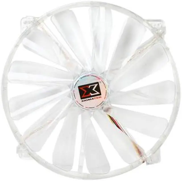 Alt view image 2 of 4 - XIGMATEK FCB (Fluid Circulative Bearing) LED Fan Crystal series CLF-F2002 200mm Red LED Case Fan Molex Adapter/extender included