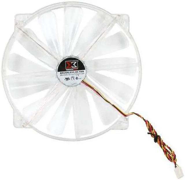 Alt view image 4 of 4 - XIGMATEK FCB (Fluid Circulative Bearing) LED Fan Crystal series CLF-F2002 200mm Red LED Case Fan Molex Adapter/extender included