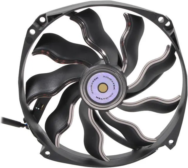 Alt view image 2 of 6 - XIGMATEK AOS (Aeronautical Oil System Bearing) XAF-F1451 140mm Case Fan Ultra Quiet Copper Bushing Axis Aeronautical Oil System Bearing