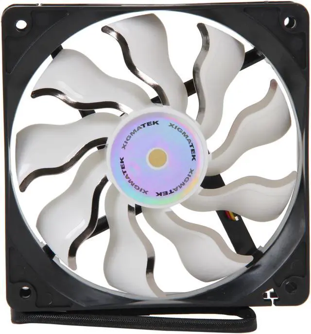 Alt view image 2 of 6 - Xigmatek AOS (Aeronautical Oil System Bearing) XAF-F1252 120MM Fan with Copper Bushing Axis White Blade