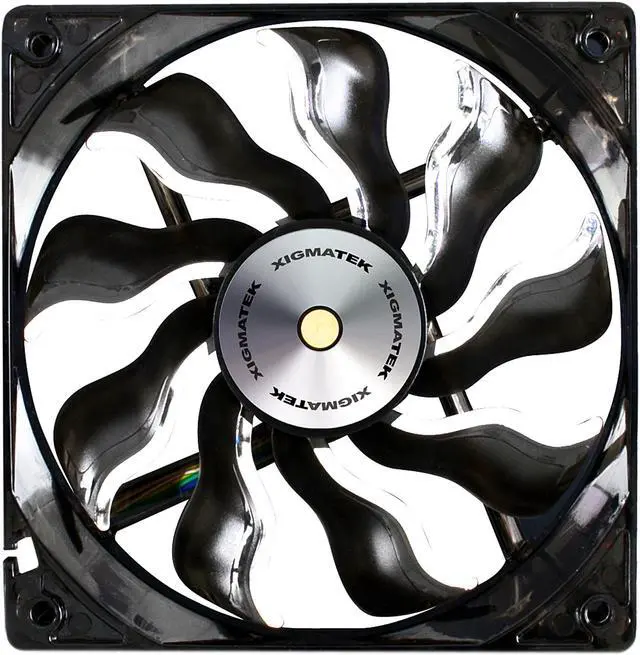 Main image of Xigmatek AOS (Aeronautical Oil System Bearing) XAF-F1254 120MM Fan with Copper Bushing Axis Black Blade White LED