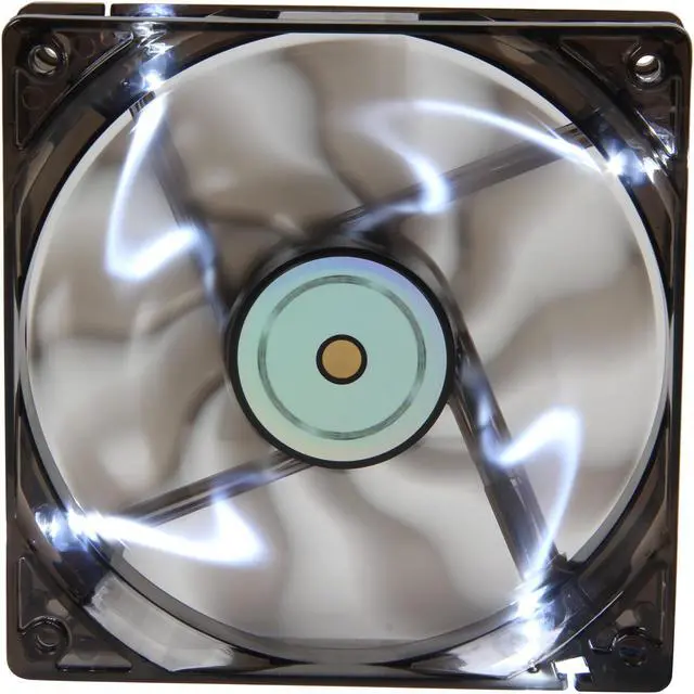 Alt view image 5 of 9 - Xigmatek AOS (Aeronautical Oil System Bearing) XAF-F1255 120MM PWM Fan with Copper Bushing Axis Black Blade White LED