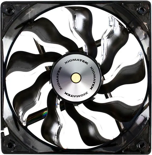 Main image of Xigmatek AOS (Aeronautical Oil System Bearing) XAF-F1255 120MM PWM Fan with Copper Bushing Axis Black Blade White LED