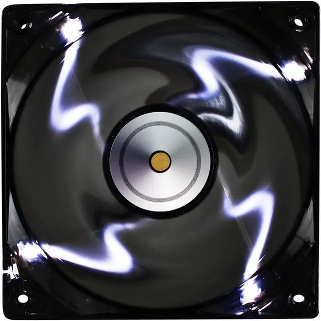 Alt view image 4 of 9 - Xigmatek AOS (Aeronautical Oil System Bearing) XAF-F1255 120MM PWM Fan with Copper Bushing Axis Black Blade White LED