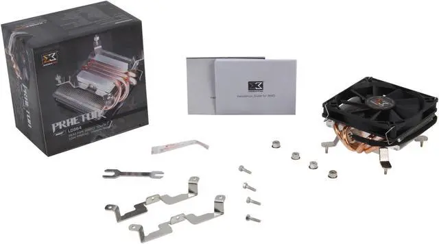 Alt view image 6 of 6 - Xigmatek CAC-D9HH4-U02 PRAETON LD964 Low profile HDT CPU Cooler