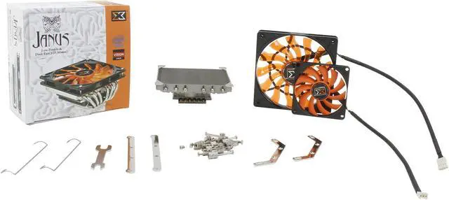 Alt view image 7 of 7 - XIGMATEK Janus LD1266 80mm & 120mm Fluid Circulative Bearing CPU Cooler