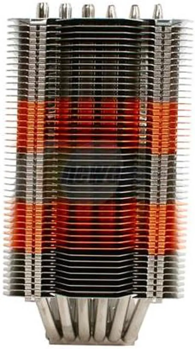 Alt view image 3 of 5 - Prolimatech Supermega Intel Socket 1156, 1366 and 775, 6 Dual Heatpipes, Twin Tower CPU Cooler