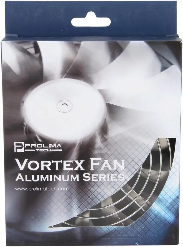Alt view image 6 of 6 - Prolimatech Vortex Fan Aluminum Series PRO-ALUM-RD 140mm Red LED Case Fan