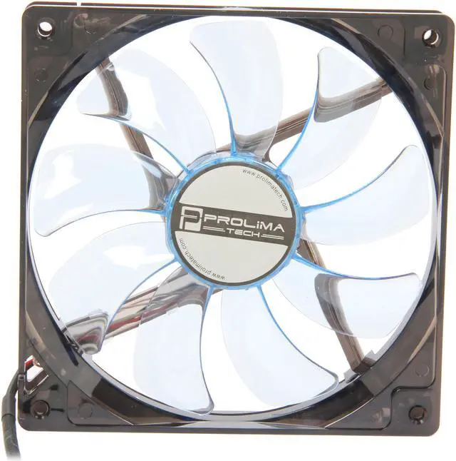 Alt view image 2 of 5 - Prolimatech PRO-BV14LED 140mm Blue LED Case Fan