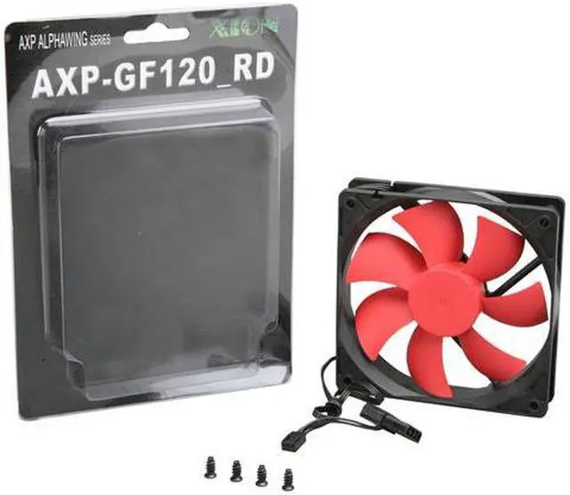 Alt view image 4 of 4 - XION AXP Alphawing AXP-GF120_RD Case cooler