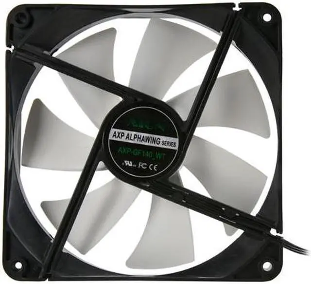 Alt view image 4 of 5 - XION AXP Alphawing AXP-GF140_WT 140mm Case cooler