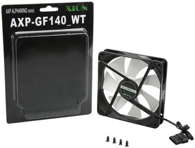 Alt view image 5 of 5 - XION AXP Alphawing AXP-GF140_WT 140mm Case cooler