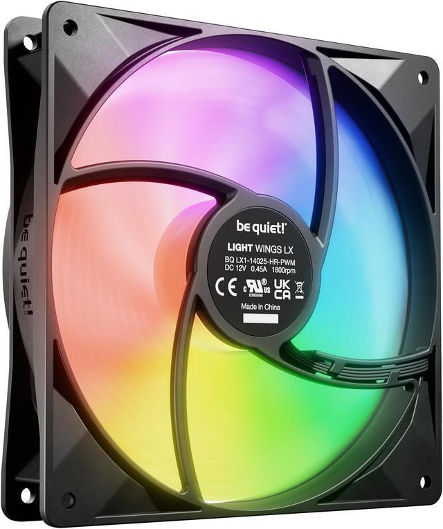 Alt view image 2 of 3 - be quiet! LIGHT WINGS LX 140mm PWM high-speed BL129 140mm ARGB LED Case Fan