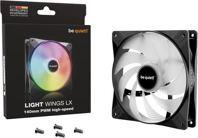 Alt view image 3 of 3 - be quiet! LIGHT WINGS LX 140mm PWM high-speed BL129 140mm ARGB LED Case Fan