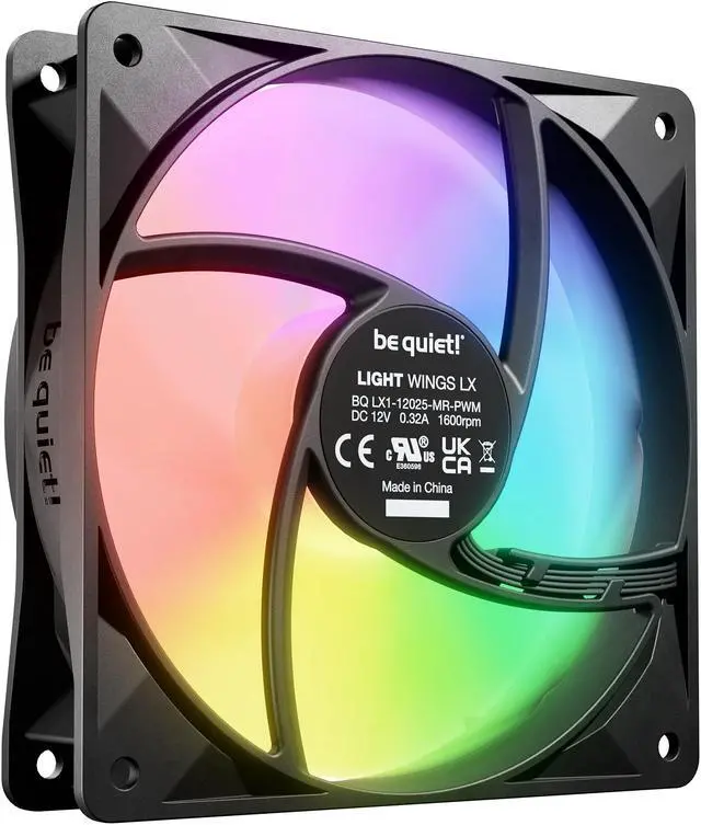 Alt view image 3 of 4 - be quiet! LIGHT WINGS LX 120mm PWM BL120 120mm ARGB LED Case Fan
