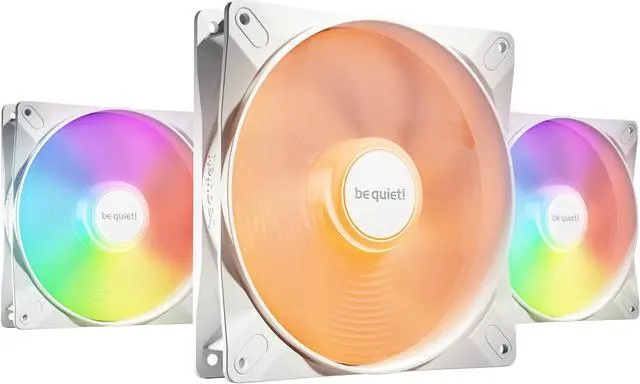 Main image of be quiet! Light Wings LX 140mm PWM high-speed White BL131 140mm ARGB LED Case Fan - Triple Pack