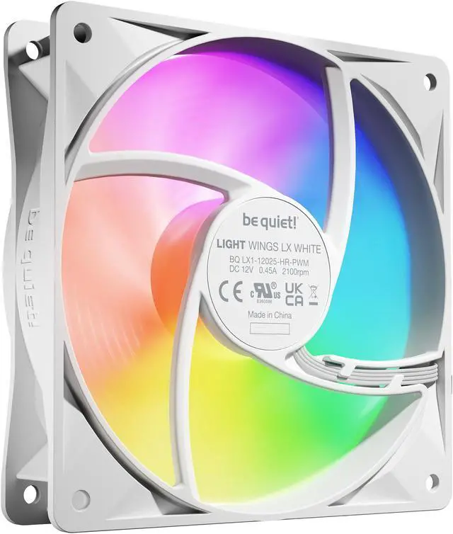 Alt view image 3 of 4 - be quiet! LIGHT WINGS LX 120mm PWM high-speed BL125 120mm ARGB LED Case Fan - Triple Pack
