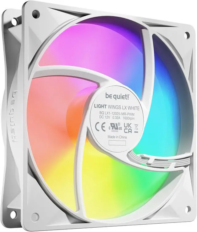 Alt view image 3 of 4 - be quiet! LIGHT WINGS LX 120mm PWM BL122 120mm ARGB LED Case Fan - Triple Pack